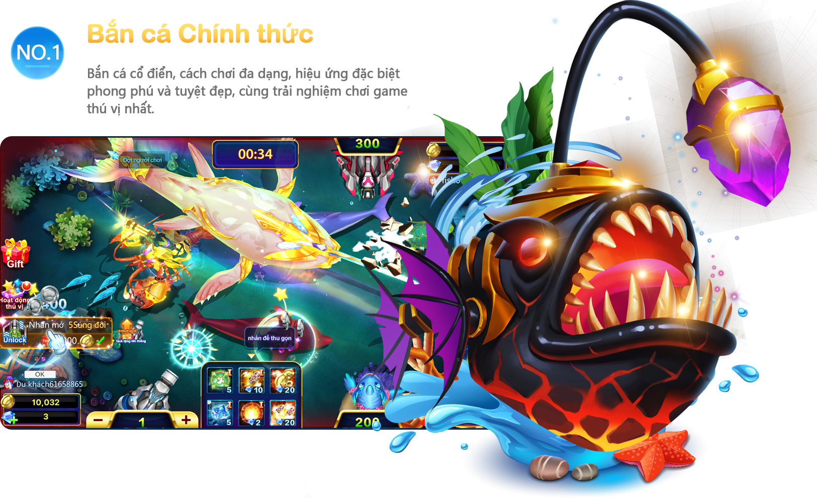 Ưu điểm khi chơi bắn cá Rồng Xanh nhà cái B29